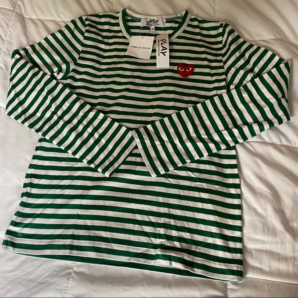 Comme Des Garçon PLAY Stripped Shirt size M